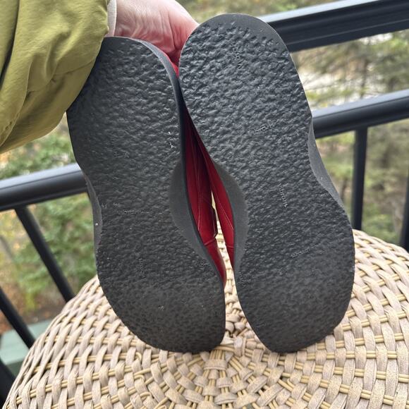 Thierry Rabotin Red and Black Leather Shoes Size Approx 10 Wide See Pics Measure - Picture 11 of 16